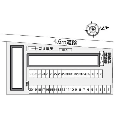 ★手数料０円★小松市島町　月極駐車場（LP）